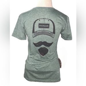 Rogue Fitness Josh Bridges Stache Shirt size small
